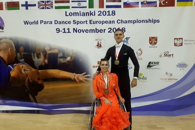 Анна Горчакова и Роман Усманов - золотые медали чемпионата Европы по спортивным танцам на инвалидных колясках