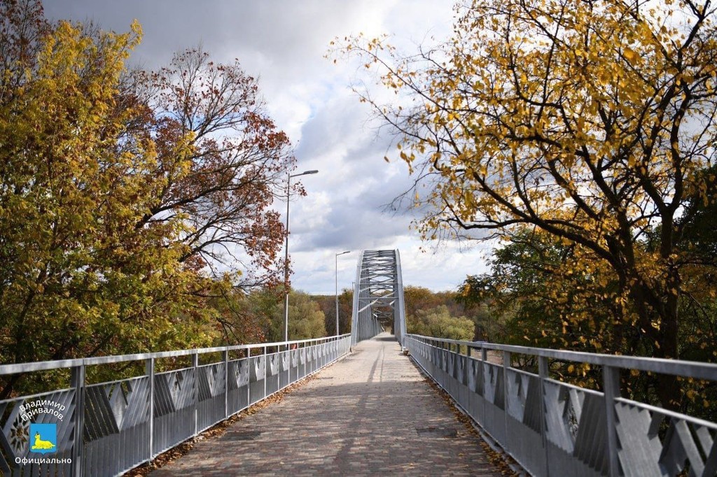 В Гомеле пешеходный мост через Сож оборудовали наклонным подъемником 2 В Гомеле пешеходный мост через Сож оборудовали наклонным подъемником - ОО «БелОИ»